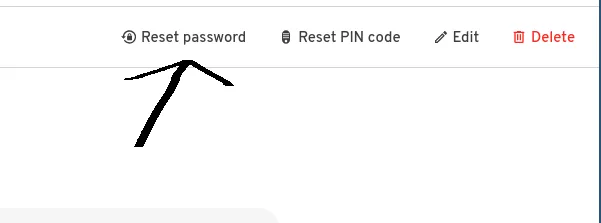 User Reset Password
